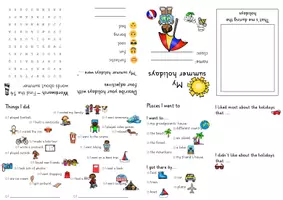 Vorschau - Arbeitsblätter - My Summer Holidays - Buddybook + Arbeitsblatt - Seite 2