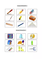 Vorschau - Spiele - 2 Leseübungen / Legespiele Klasse 1 Thema „Schulsachen“ (für Freiarbeit geeignet) - Seite 3