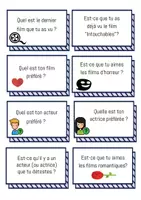 Vorschau - Aufgabenkarten - Warm-up - Parler de films - 16 cartes de conversation - Seite 1