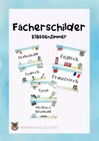 Vorschau - Poster - Fächerschilder LP21 - neue Schriftart - Deckblatt
