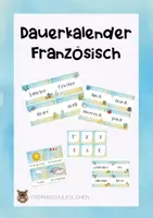 Vorschau - Poster - Materialpaket Klassenorganisation mit Französischem Dauerkalender - Seite 1