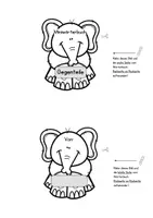 Vorschau - Arbeitsblätter - Miniwörterbuch Leporello Gegenteile Adjektive, DaZ, Deutsch, Wortschatz - Seite 1