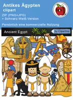 Vorschau - selbst erstellte Cliparts/Grafiken - Cliparts-set Altes Ägypten, Ägypter, antike Geschichte - Deckblatt
