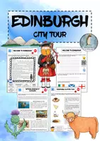 Vorschau - Arbeitsblätter - Scotland Intercultural Studies - Edinburgh City Tour - Deckblatt
