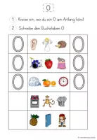 Vorschau - Arbeitsblätter - Buchstabe Oo: Bildkarten und Arbeitsblätter - Seite 3