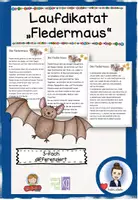 Vorschau - Text - Laufdiktat Fledermaus - Deckblatt