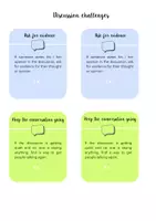 Vorschau - Aufgabenkarten - Discussion challenges - Seite 1
