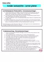 Vorschau - Fördermaterial/Inklusion - Schülerbeobachtung - Seite 1