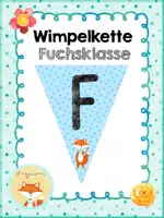 Vorschau - Poster - Wimpelkette - Fuchsklasse - Deckblatt