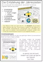 Vorschau - Unterrichtsreihen - Die Entstehung der Jahreszeiten - Lernwerkstatt (Materialpaket) - Seite 1