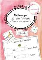 Vorschau - Arbeitsblätter - Klettmappe Verben ergänzen - Konjugation - Deckblatt
