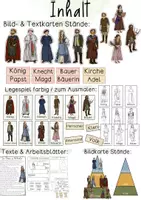 Vorschau - Stundenentwürfe - Stände im Mittelalter Unterrichtsreihe - Tafelmaterial, Arbeitsblätter, Legespiel & Bildkarte - Seite 1