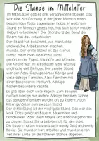 Vorschau - Stundenentwürfe - Stände im Mittelalter Unterrichtsreihe - Tafelmaterial, Arbeitsblätter, Legespiel & Bildkarte - Seite 2