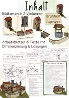 Vorschau - Stundenentwürfe - Aufbau der Burg - Tafelmaterial, Arbeitsblätter & Texte - Seite 1