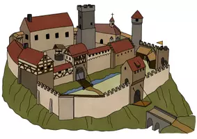 Vorschau - Stundenentwürfe - Aufbau der Burg - Tafelmaterial, Arbeitsblätter & Texte - Seite 2