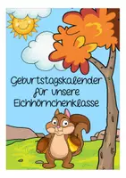 Vorschau - Poster - Geburtstagskalender - Eichhörnchenklasse - Seite 1