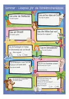 Vorschau - Arbeitsblätter - Sommerferien Lesepass Eichhörnchenklasse - Seite 1