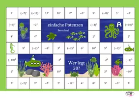 Vorschau - Spiele - Materialpaket Spiele und AB zu Potenzen mit ganzzahligen Exponenten - Seite 3