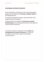 Vorschau - Arbeitsblätter - Unfall-Gaffer: WhatsApp-Nachrichten reflektieren (soziale Netzwerke) LÖSUNGEN | Deutsch Klasse 9–10 - Seite 1
