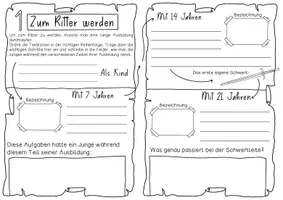 Vorschau - Stundenentwürfe - Forscherheft Ritter - Stationenlernen mit Begleitheft - Seite 3