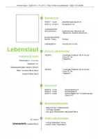 Vorschau - Arbeitsblätter - Bewerbung: Lebenslauf - 3 Vorlagen als Word-Datei - Deckblatt
