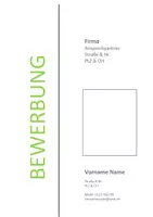 Vorschau - Arbeitsblätter - Bewerbung: Deckblatt - 3 Vorlagen als Word-Datei - Deckblatt