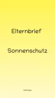 Vorschau - Merkblätter - Elternbrief Sonnenschutz - Deckblatt