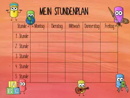 Vorschau - Mal- und Bastelvorlagen - Stundenplanvorlagen - Seite 3