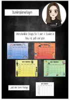 Vorschau - Mal- und Bastelvorlagen - Stundenplanvorlagen - Deckblatt