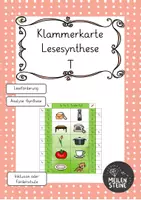 Vorschau - Fördermaterial/Inklusion - Klammerkarte Lesesynthese T - Deckblatt