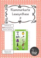 Vorschau - Fördermaterial/Inklusion - Klammerkarte Lesesynthese P - Deckblatt