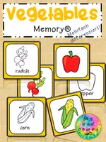 Vorschau - Spiele - Memory® Spiel - Vegetables (mehrfach differnziert!) - Deckblatt