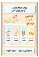 Vorschau - Anderer Materialtyp - Lesezeichen - Geschenk zum Schulbeginn - Deckblatt