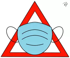 Vorschau - Poster - Corona Schild - Maske / Mundschutz / Mund-Nasen-Bedeckung - Deckblatt