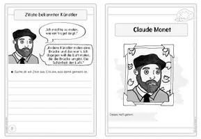 Vorschau - Arbeitsblätter - Künstler-Faltheft: Claude Monet - Seite 1