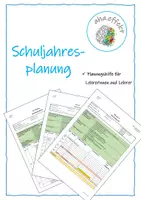 Vorschau - Unterrichtsreihen - Schuljahres Planungshilfe - Deckblatt