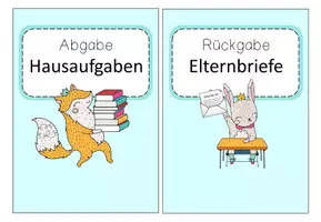 Vorschau - Anderer Materialtyp - Beschriftung für Ablagefächer im Klassenraum - Seite 1