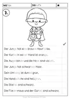 Vorschau - Arbeitsblätter - Lesen und Malen | Halloween | dreifach differenziert - Seite 3