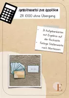 Vorschau - Aufgabenkarten - Arbeitskartei zur Addition ZR 1000 ohne Übergang - Deckblatt