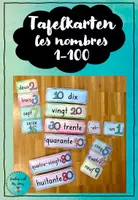 Vorschau - Präsentationen/Tafelbilder - Tafelkarten - les nombres 1-100 - Deckblatt