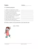 Vorschau - Arbeitsblätter - Pretérito Lectura y Hoja de Trabajo: Spanish Lesung - Seite 2