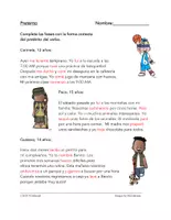 Vorschau - Arbeitsblätter - Pretérito Lectura y Hoja de Trabajo: Spanish Lesung - Seite 3