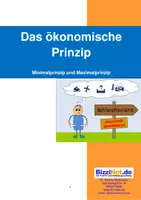 Vorschau - Stundenentwürfe - Das ökonomische Prinzip: Minimalprinzip und Maximalprinzip - Deckblatt