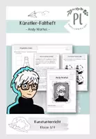 Vorschau - Arbeitsblätter - Künstler-Faltheft: Andy Warhol (Pop-Art) - Deckblatt