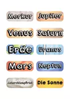 Vorschau - Stundenentwürfe - Nawi | Sachunterricht: Legepuzzle Weltall leicht - Planeten im Sonnensystem - Seite 3
