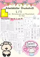 Vorschau - Arbeitsblätter - Arbeitsblätter Buchstabe L Druckschrift, Buchstabeneinführung, DaZ, Deutsch - Deckblatt