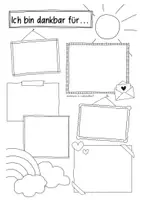 Vorschau - Arbeitsblätter - Dankbarkeit - Sketchnotes (auch Corona) - Seite 1