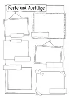 Vorschau - Arbeitsblätter - Feste, Ausflüge und Ferien - Sketchnotes - Seite 3