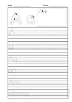 Vorschau - Arbeitsblätter - Arbeitsblätter Buchstabe A Druckschrift, Buchstabeneinführung, DaZ, Deutsch - Seite 2
