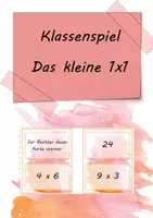 Vorschau - Spiele - Klassenspiel: Das kleine Einmaleins - Deckblatt